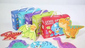 Childrens 6-in-1 Large Handheld Gift Box Puzzle for Boys and Girls Enlightenment Puzzle Board 0-7 Year Old Toy