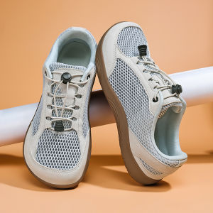 New Wide-toe Mens Shoes Casual Soft Sole Wide-Toe Shoes Walking Sneakers Breathable Mesh Comfortable Barefoot Shoes Big Size 48