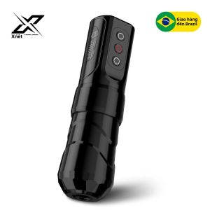 Máy Xăm Không Dây XNET FLUX MAX - Bút Xoay Động Cơ Không Lõi Pin 2400mAh Màn Hình LED Kỹ Thuật Số Dành Cho Nghệ Sĩ Xăm Hình Màu Đen/vàng