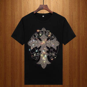 Modale Short Sleeve T-Shirt for Men Summer 2025 Fashion Urban Cool Feeling Large Size Half Sleeve Body T-Shirt Trendy Diamond Heat Transfer