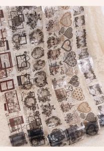 Fairy Lights Journal - READY STOCK/ art journaling/ scrapbook deco/ The Dream of Lace PET tape (6 different rolls in 1 set)