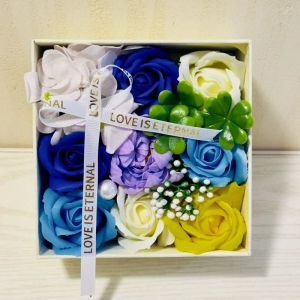 Bay gấu thanh lịch hoa hồng nhựa hộp hoa cho quà tặng lãng mạn và dịp đặc biệt