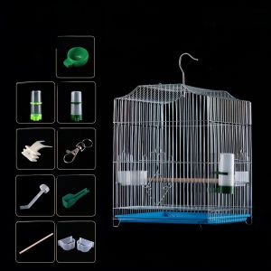 Large Extra Large Electroplated Stainless Steel Parrot Cage Metal Breeding Cage for Peacocks Pigeons Canaries And Other Birds