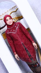 Setelan Kebaya Terbaru 2024//Set Kebaya Modern Payet Mutiara Dayana Blus//Kebaya Pesta//Kebaya Wisuda