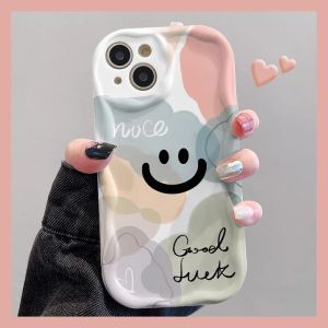 เคสโทรศัพท์มือถือลายหัวใจสุภาพสตรี ดีไซน์การ์ตูน ดีไซน์เรียบง่าย ป้องกันการตกหล่น สำหรับ Apple 16promax 14 13 12 15promax 14