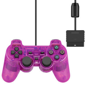 Tay Cầm Có Dây Trong Suốt Cho Máy Chơi Game PS2/PS1 Với Cần Điều Khiển Rung Tay Cầm Chơi Game Cho Sony Playstation2 Tay Cầm USB