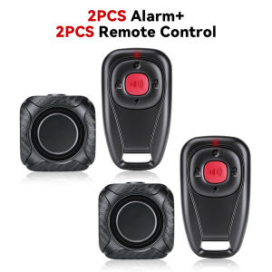 Two Way Bike Anti-Theft Alarm Vibration Trigger Alert 121dB Loud Siren Remote Bike Locator For Bicycle E-Bike Scooter Motorcycle