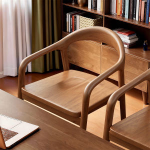 XIDUOSHU | Retro Backrest Wooden Dining Chair