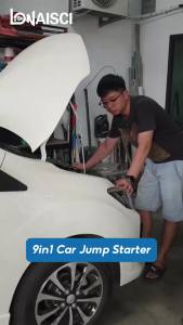 [SG] LONAISCI New 9in1 Car Jump Starter Power Bank Tire Air Pump 12V Car Emergency Starting Power Supply 汽车应急启动电源 充电宝