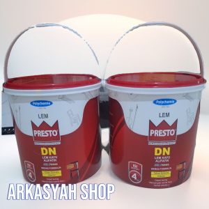 LEM PRESTO ALIFATIK DN GALON 4KG 2 GALON (LEM KAYU LEM SUPER LENGKET LEM SERBAGUNA)