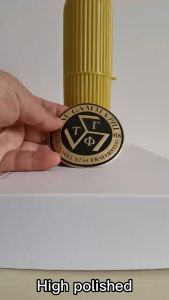 Ly eagle Gold Plated TAU GAMMA PHI and SIGMA Emblem Triskelion 3-inch Bendable Badge Emblem