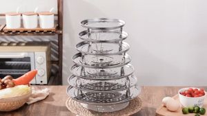20cm 22cm 24cm Stainless Steel Steamer Rack Cookware Insert Stock Pot Steaming Baking Tray Stand