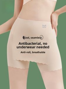 miiow | Ice Silk Safety Pants Womens Summer Seamless Anti-Light Bottom Lifting Underwear Briefs Ice Silk Cat Person Brand
