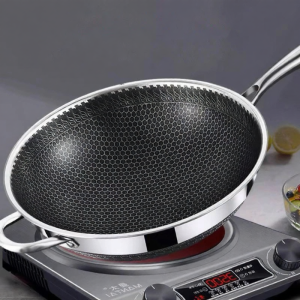 Non-stick Commercial Stainless Steel Wok