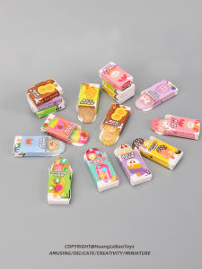 Mini Candy Toy Cute Ice Cream Ice Cream Box Model Kids Play House Baby House Supermarket Miniature Scene Toy