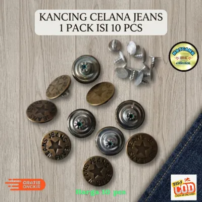 Kancing Jeans Serbaguna – Isi 10 Pcs