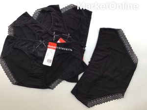 Combo 5 quần lót nữ cotton phối ren cao cấp mềm mại quyến rũ màu đen VN115 nội y MarketOnline