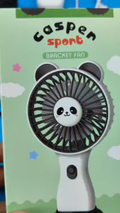 GOSPER MINI Multifunctional SOLAR FAN Handheld Desk Clip Fan with Cute Panda Design Portable USB Charging Option