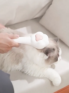 Cute Cat Paw Comb One Click Remove Floating Fur Stainless Steel Comb Pet Massage Comb Cat Needle Comb 猫梳子