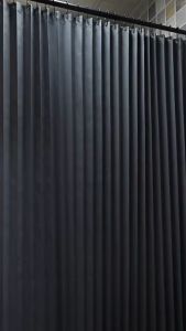 ผ้าม่านกั้นห้องอาบน้ํา พับได้ ม่านอาบน้ำ ผ้าม่านอาบน้ำ 120x200cm 180x200cm Shower Curtain ไม่ต้องเจาะ ด้วยก้านยืดไสลด์