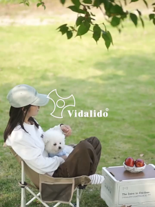 Vidalido Foldable Camping Moon Chair