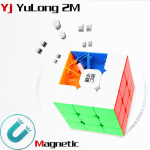 YongJun YuLong V2 M 3x3x3 Magnetic Speed Cube 3x3 2M Magic Cube Puzzle Professional Educational Toys for Kids Gift
