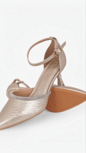 HCM - Giày Sandal Cao Gót Hạnh Dung Bít Mũi Quai Xoàn HD041107AD