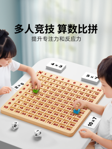 Multiplication Table Flashcards Educational Toy for Primary School Students Grade Two Literacy Cards Math Enlightenment Tools