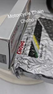Choho 428H Heavy Duty Motorcycle Chain - 110/120 Link Black/Silver - High-Performance Drivetrain Component