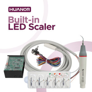 Built in LED Dental Ultrasonic Scaler with G1 G2 G3 G4 P1 5 Work Tips HW-5L Scaling Handpiece For Teeth Cleaning Whitening Tools