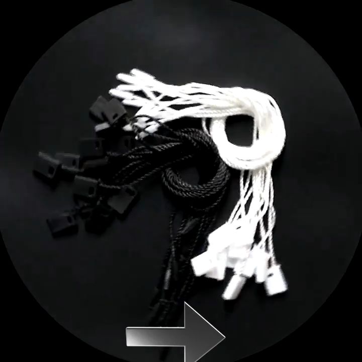 1000Pcs 7 Inch Hang Tag Nylon String Snap Lock Pin Loop Fastener Hook