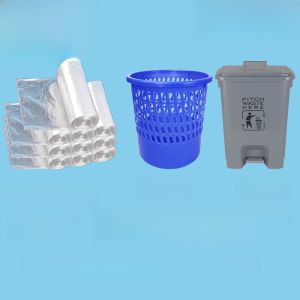 Túi Rác Trắng Dày Đặc Cho Văn Phòng Khách Sạn Túi Rác Gia Đình Dày Đặc Nhỏ Vừa Tròn 60 80 Trong Suốt Túi Rác Chất Lượng Cao Cấp