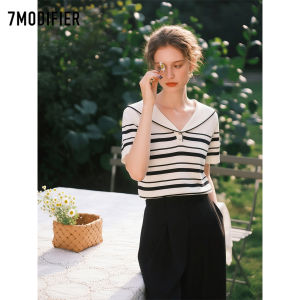 7.Modifier | Áo Thun Tay Ngắn Form Rộng Sọc
