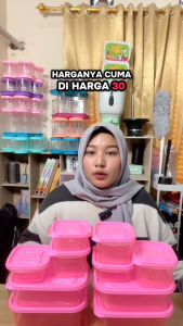 CALISTA OITA Toples Makanan Premium Sealware Set 10pcs - Kontainer Makanan Anti Tumpah BPA Free