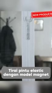 VCology - Tirai PVC magnet tebal 3mm Premium Anti serangga Tahan panas Tahan api MUDAH di pasang