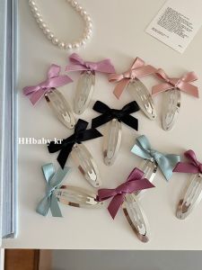 Kẹp Tóc Ruy Băng Miu Series Ballet Sweet Girl Butterfly Knot Silver Edge Hair Clip Phụ Kiện Tóc Hợp Kim Mới Về Kẹp Tóc