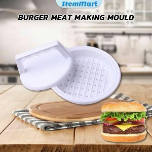 ItemMart Creative Hamburger Meat Press Maker DIY Mold Kitchen Tool Round Meat Patties Mould