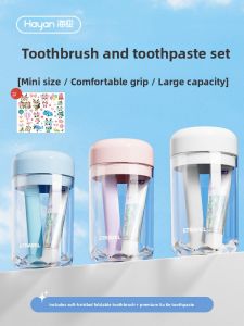 Hayan | Portable Travel Toothbrush and Toothpaste Set