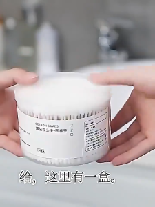 Combo 3 hộp tăm bông thân gỗ 2 đầu tròn xoắn (500 que/hộp) thân thiện môi trường an toàn cho trẻ