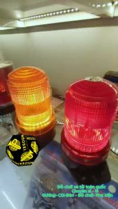Đèn chớp cảnh báo gắn nóc xeĐèn chớp trang trí xe tải 12V 24Vđèn chớp nóc hít nam châm bắt ốc chắc chắn