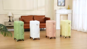 Vusign กระเป๋าเดินทาง 20/24นิ้ว กระเป๋าเดินทางล้อลาก กระเป๋าล้อลาก ล้อหมุนได้360องศา มีที่วางแก้วน้ำ แข็งแรง กันน้ำ รับประกัน1ปี Suitcase