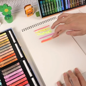 Oil Pastels Crayons Painting Drawing Set Oil Painting Stick for Kids Beginners 48 Colors Art Supplies