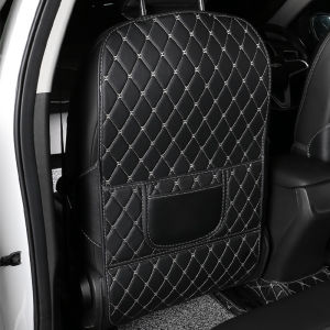 Easy Clean PU Anti Kick Mat Pads For Volkswagen Atlas 2018-2024 Dirt-Repellent Two Color Choice Quick Install Full Coverage