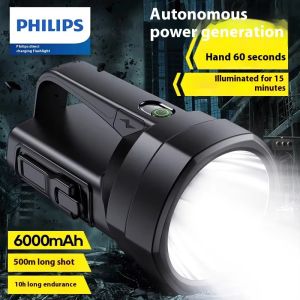 Philips SFL3241 Hand Crank Flashlight Rechargeable Handheld Survival Quick Snap  Flashlight  for OutdoorSports  Camping Hiking