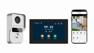7 Inch Tuya 10 inch 5G Wifi Smart HD Video DoorPhone Intercom System with 1080P IR Doorbell APP/Password/Card Swipe TouchScreen