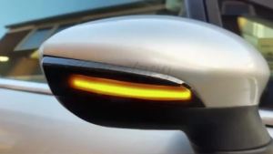 Malcayang Yellow Blue Turn Signal Light for Ford Fiesta Mk6 VI/UK Mk7 & B-MAX 2012-2017