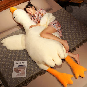 Detachable Cover Large White Goose Pillow Plush Toy Duckling Doll Washable Homestay Goose Pillow Bedding Doll Cotton Filled