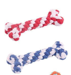 กระดูกเชือกถัก เชือกกัดสุนัข เชือกกัด ของเล่นหมา ของเล่นแมว กระดูก