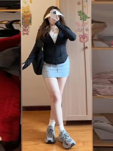 เสื้อผ้าป้องกันแสงแดดผ้าไหมน้ําแข็งขนาดใหญ่สําหรับผู้หญิงน้ําหนักเบาสไตล์ฤดูร้อนสลิมมิ่งโยคะสวมเสื้อแฟชั่นอเนกประสงค์