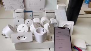 Ổ Cắm Thông Minh TUYA Zigbee EU 20A Với Chức Năng Giám Sát Điện Năng Điều Khiển Bằng Giọng Nói Tương Thích Với Alexa Google Home Alice - Ổ Cắm Điều Khiển Từ Xa